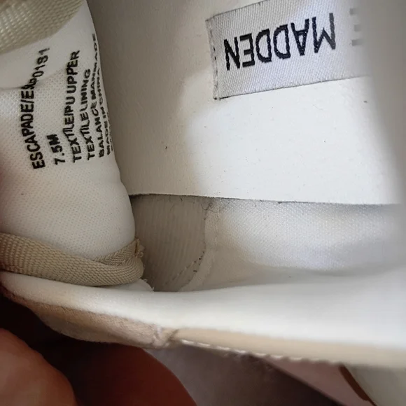 Steve Madden Beige and White Athletic Shoes - Picture 5 of 5